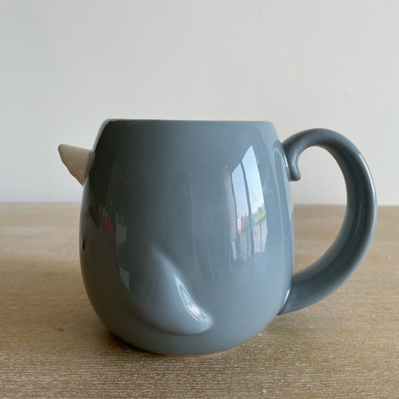 TAG Brand Narwhal Whale Coffee Mug Cup - Grey - Picture 2 of 7